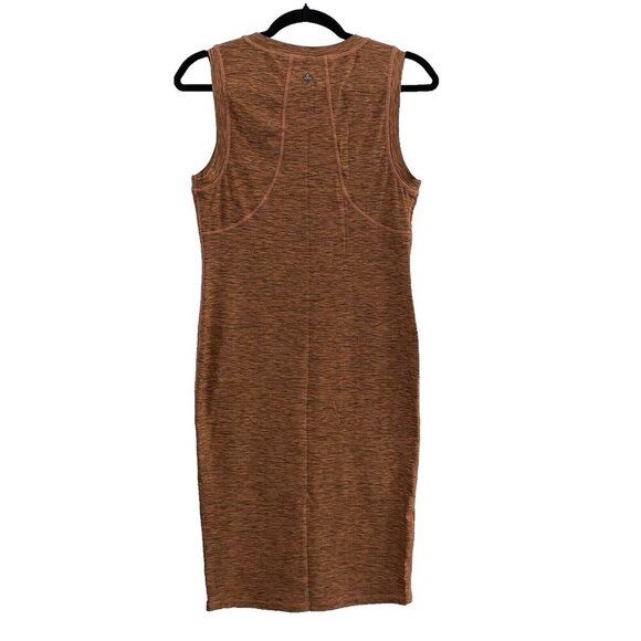 PRANA Women Vertex Dress Size M Heathered Orange Bodycon Sleeveless Casual 1-22 - Picture 2 of 10